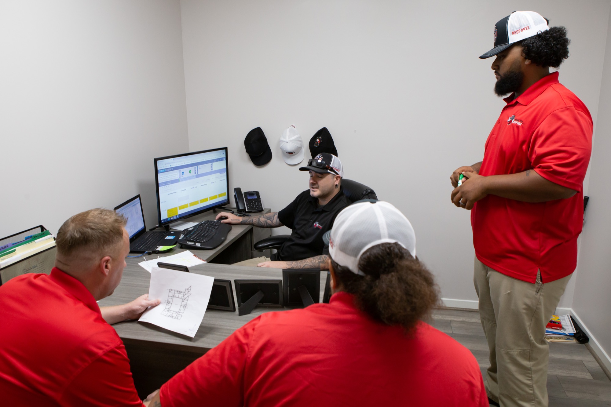 NFR team coordinating restoration and insurance documentation